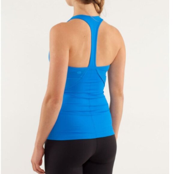 EC Lululemon Power Up Tank - Beaming Blue - Size 4 - Picture 2 of 6